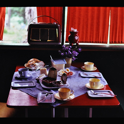 Stugliv med tält och masonit – stockholmsmodellen, 1963. Foto: Roland Oscarsson