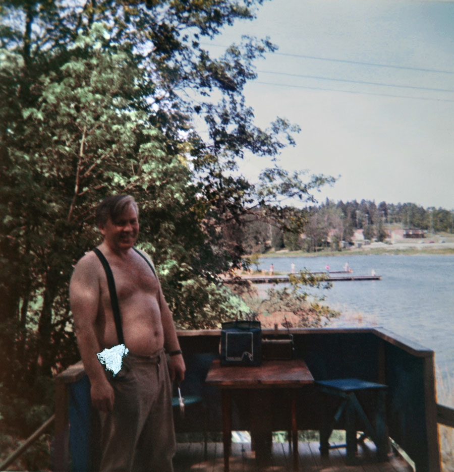 Historiskt foto från Farstanäset ur Sonias album