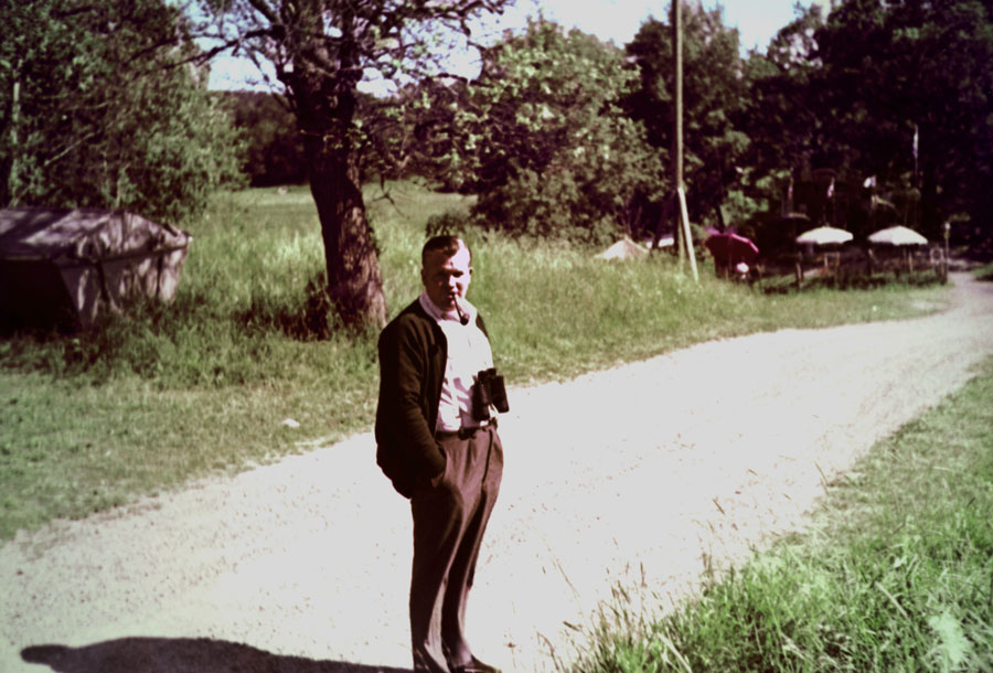 1960-tal: pipa och kikare nära Roffes kiosk på Farstanäset