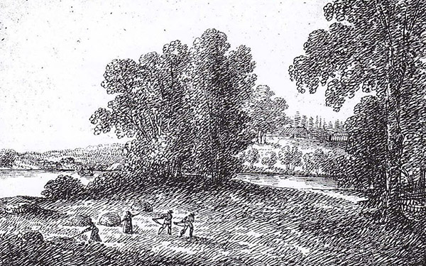Slåtter i början av 1800 talet