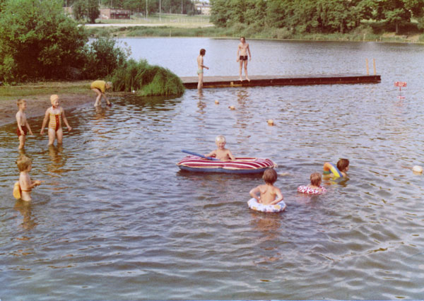 Barnbadet på Farstanäset 1973